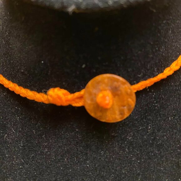 Orange Shell  Necklace Approx 23 inches 5/$25 - Picture 2 of 2